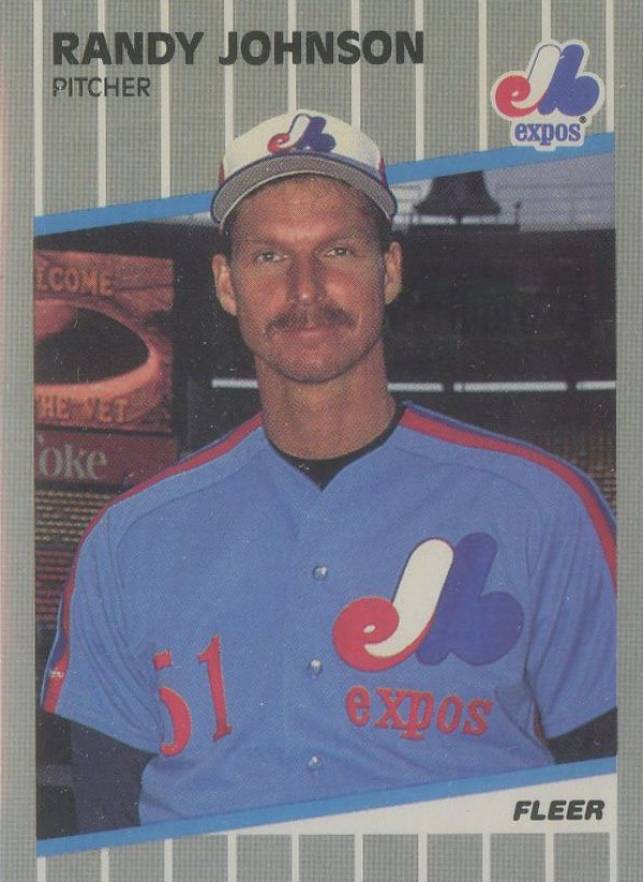 1989 Fleer Randy Johnson #381g Baseball Card