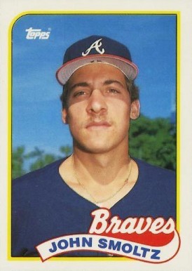 1989 Topps Tiffany John Smoltz #382 Baseball Card
