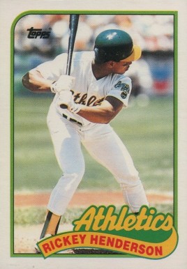 1989 Topps Traded Rickey Henderson #48T Baseball Card