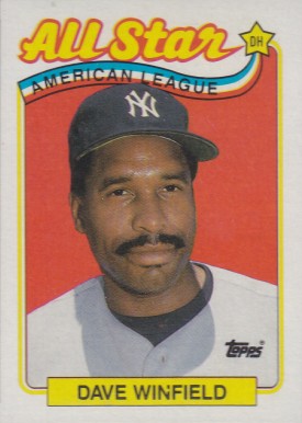 1989 Topps Dave Winfield #407 Baseball Card