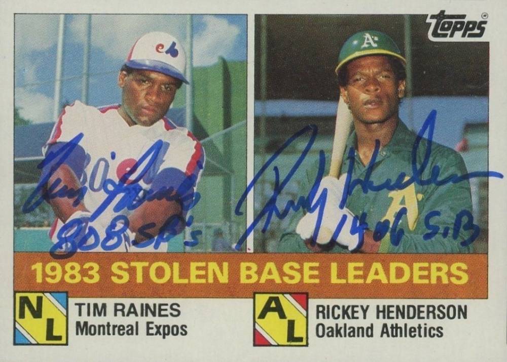 1984 Topps Stolen Base Leaders #134 Baseball Card