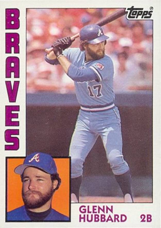 1984 Topps Glenn Hubbard #25 Baseball Card