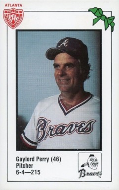 1981 Atlanta Braves Police Gaylord Perry #46 Baseball Card