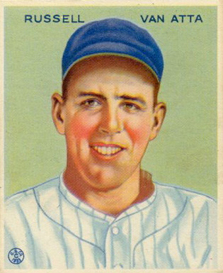 1933 Goudey Russell Van Atta #215 Baseball Card