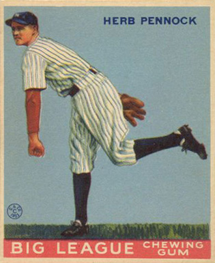 1933 Goudey Herb Pennock #138 Baseball Card