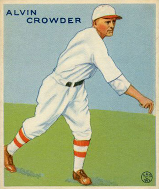1933 Goudey Alvin Crowder #122 Baseball Card