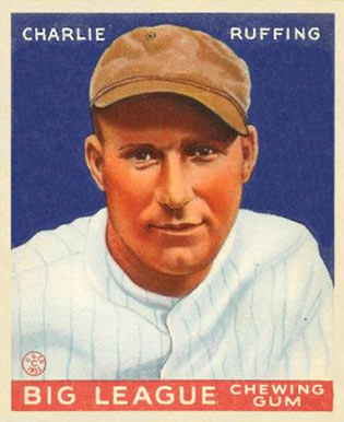 1933 Goudey Charlie Ruffing #56 Baseball Card