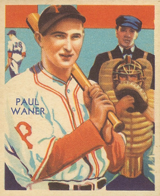 1934 Diamond Stars  Paul Waner #83 Baseball Card