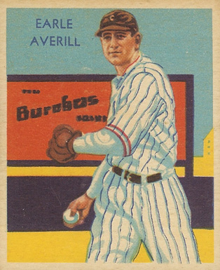 1934 Diamond Stars  Earle Averill #35 Baseball Card