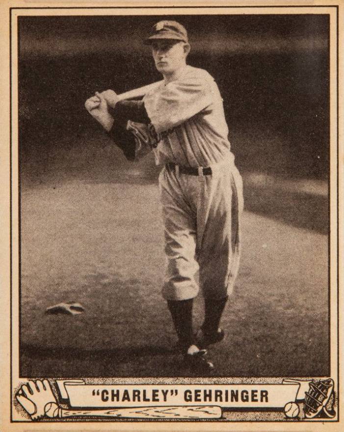 1940 Play Ball "Charley" Gehringer #41 Baseball Card