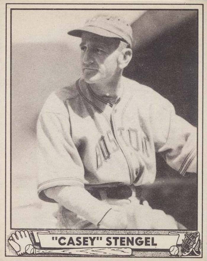 1940 Play Ball "Casey" Stengel #141 Baseball Card