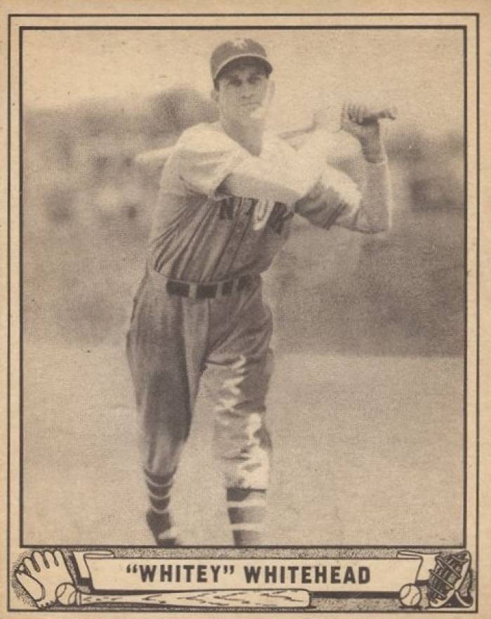 1940 Play Ball "Whitey" Whitehead #92 Baseball Card