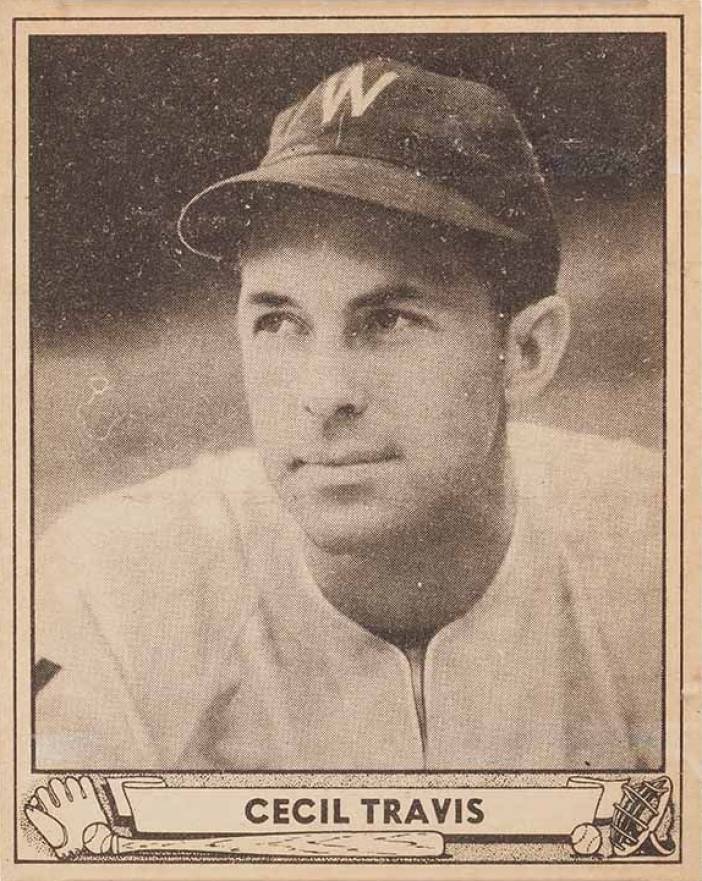 1940 Play Ball Cecil Travis #16 Baseball Card