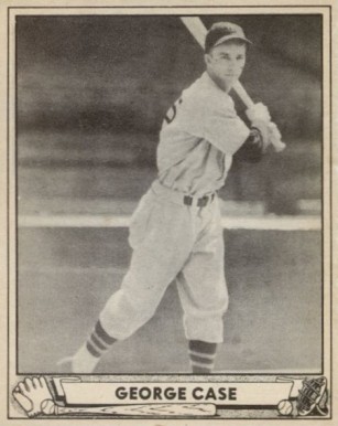 1940 Play Ball George Case #15 Baseball Card
