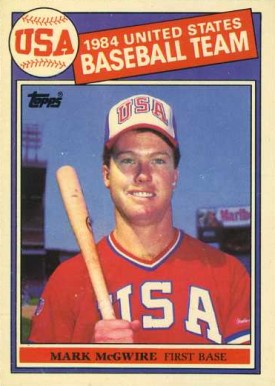 1985 Topps Tiffany Mark McGwire #401 Baseball Card