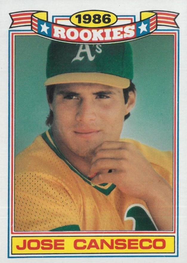 1987 Topps Glossy Rookies Jose Canseco #3 Baseball Card
