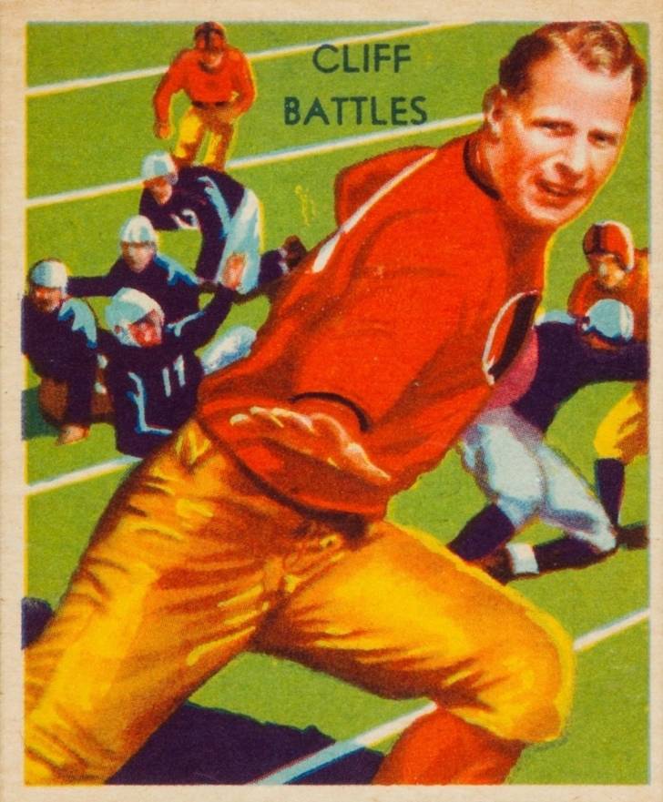 1935 National Chicle Cliff Battles #10 Football Card