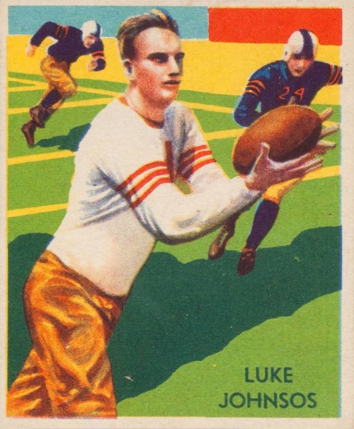 1935 National Chicle Luke Johnsos #35 Football Card