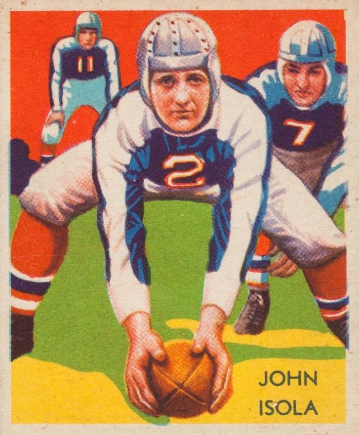 1935 National Chicle John Isola #26 Football Card