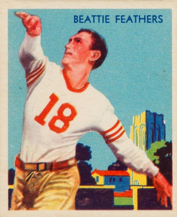 1935 National Chicle Beattie Feathers #23 Football Card