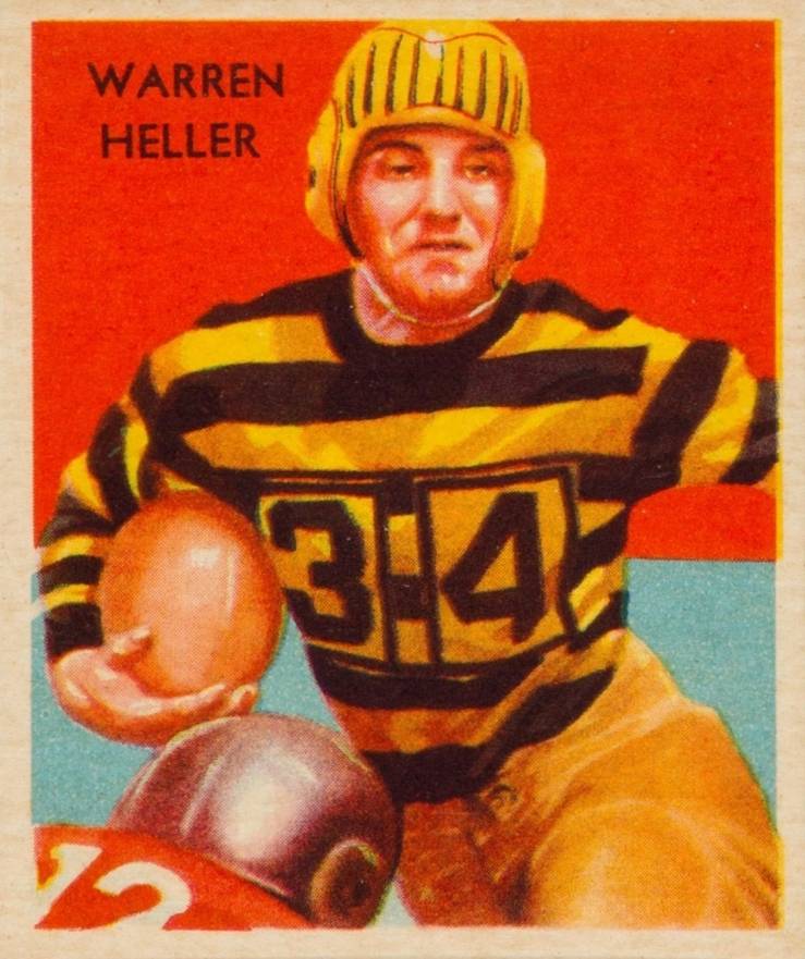 1935 National Chicle Warren Heller #20 Football Card