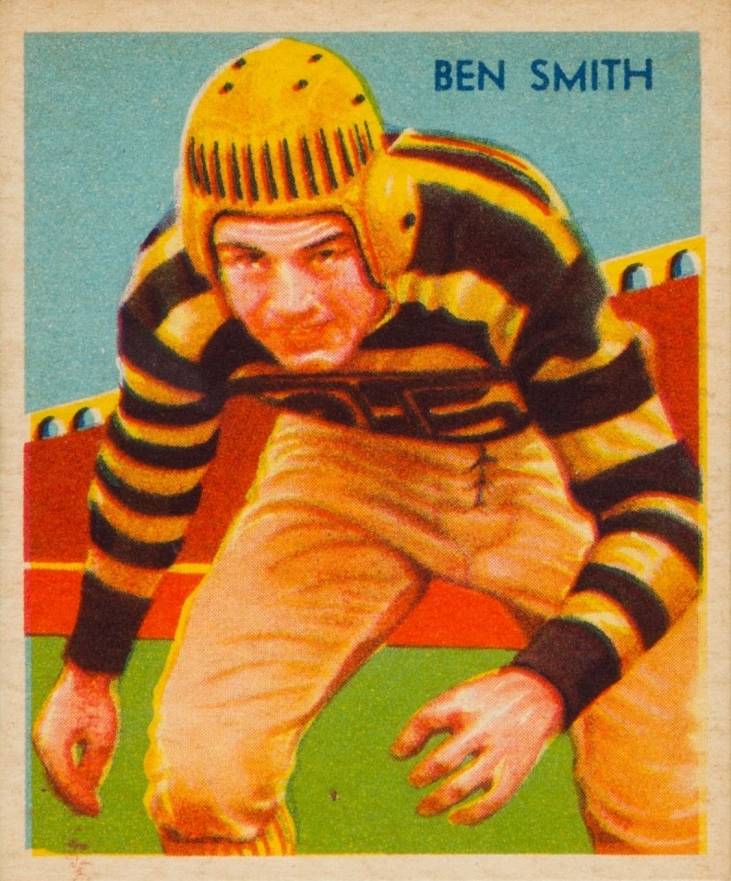 1935 National Chicle Ben Smith #16 Football Card