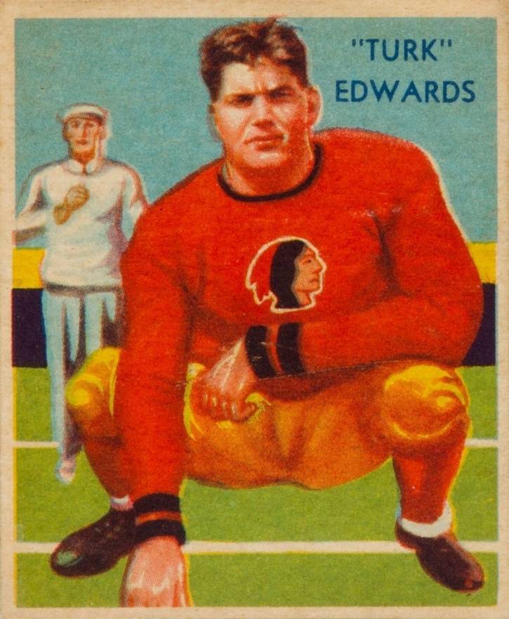1935 National Chicle Turk Edwards #11 Football Card