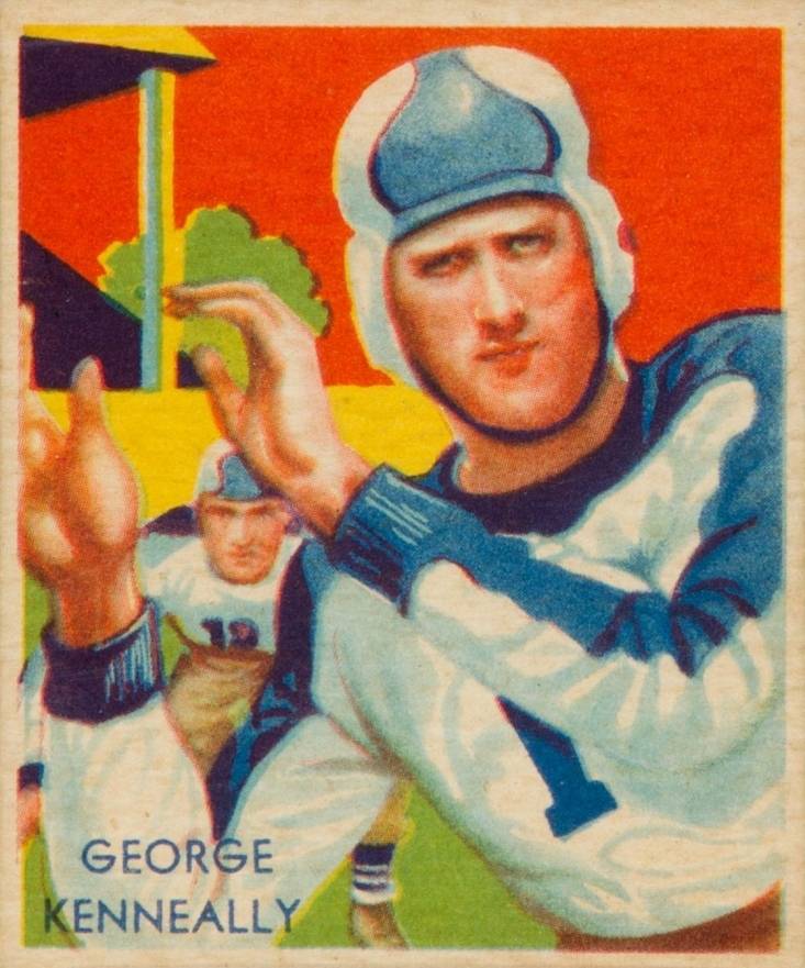 1935 National Chicle George Kenneally #3 Football Card