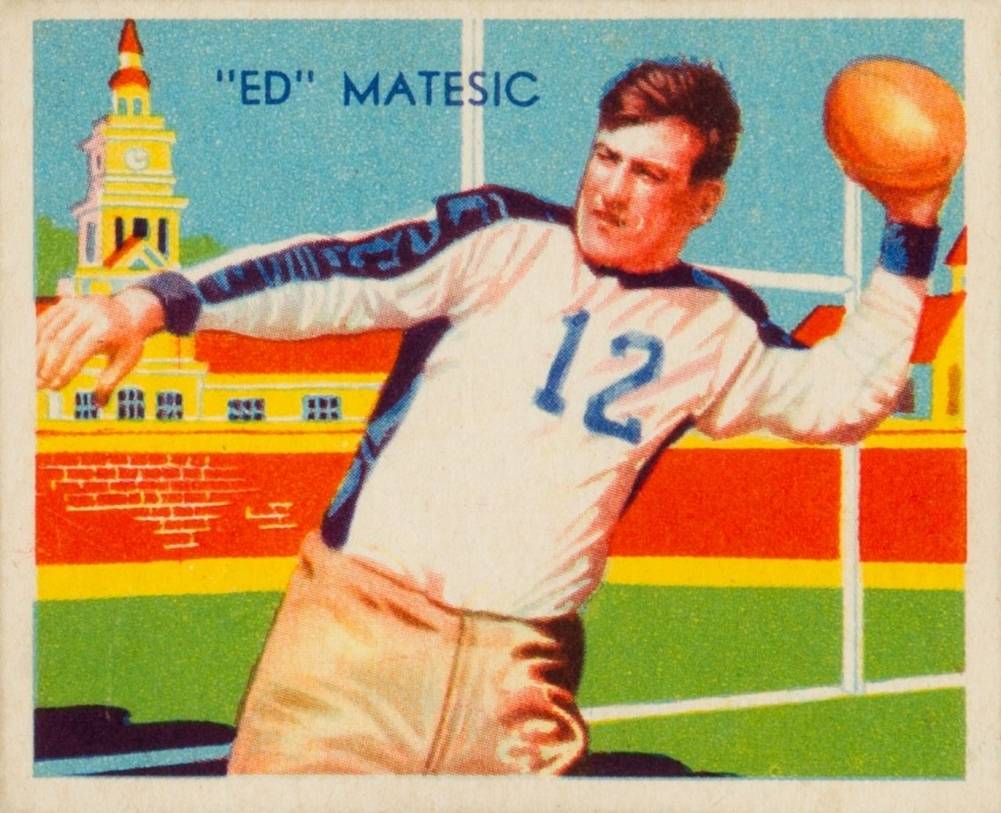 1935 National Chicle Ed Matesic #4 Football Card