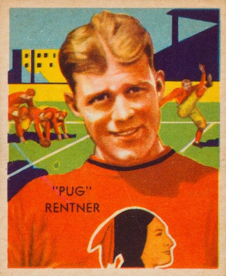 1935 National Chicle Pug Rentner #6 Football Card