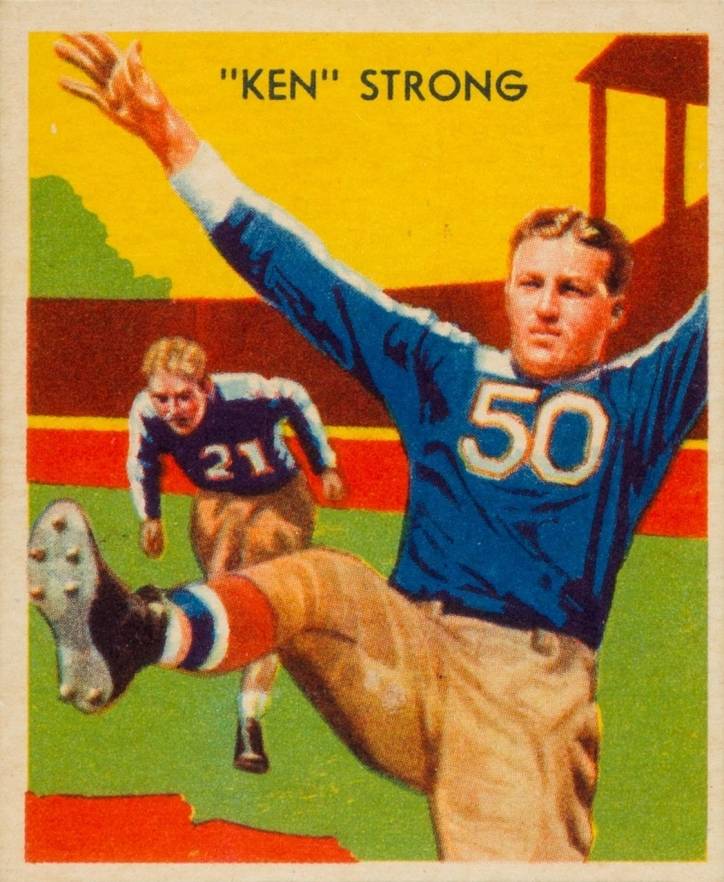 1935 National Chicle Ken Strong #7 Football Card