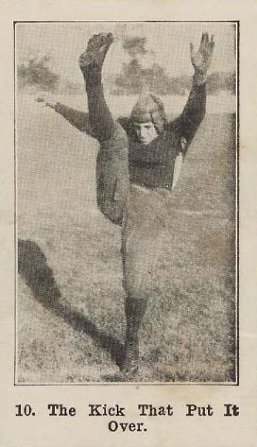 1926 Shotwell Red Grange Ad Back The Kick That Put It Over #10 Football Card
