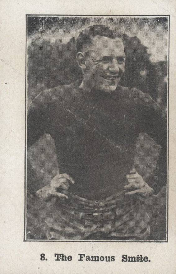 1926 Shotwell Red Grange Ad Back The Famous Smile #8 Football Card