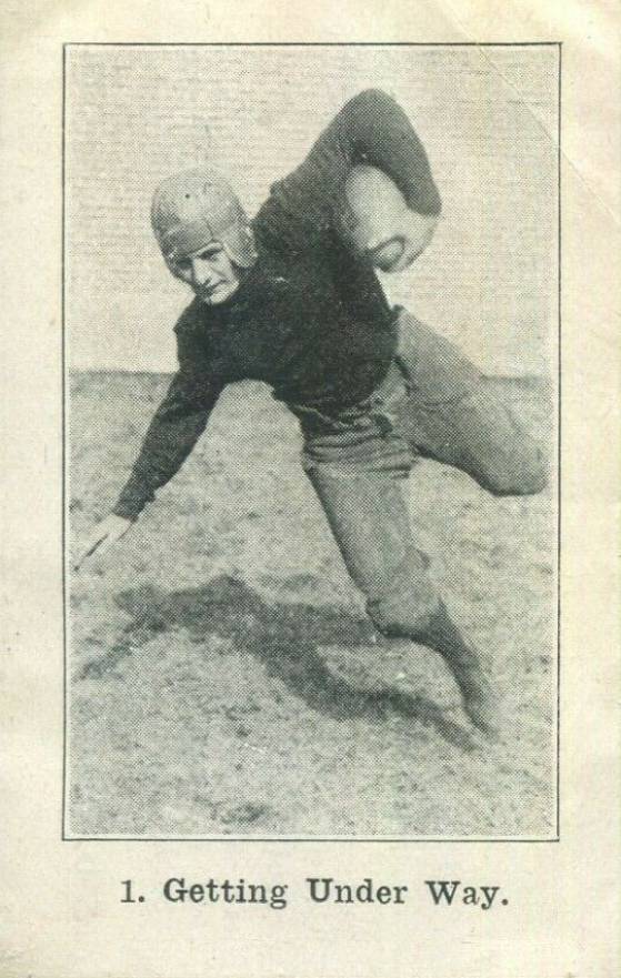 1926 Shotwell Red Grange Ad Back Getting Under Way #1 Football Card