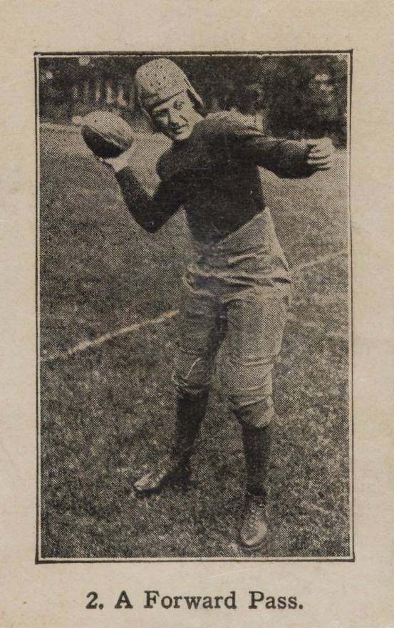1926 Shotwell Red Grange Ad Back A Forward Pass #2 Football Card
