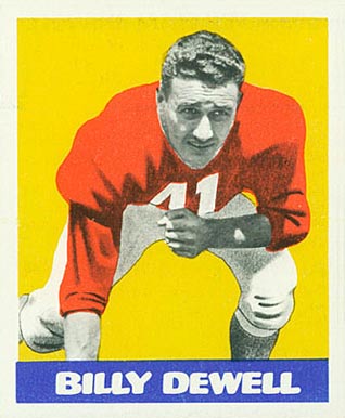 1948 Leaf Billy Dewell #39 Football Card