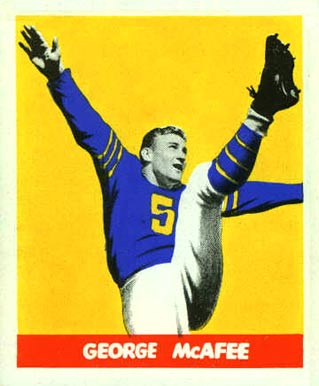 1948 Leaf George McAfee #19 Football Card