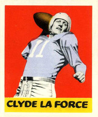 1948 Leaf Clyde Laforce #68 Football Card