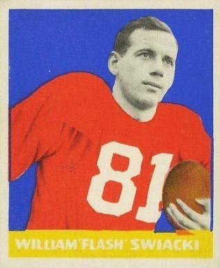 1948 Leaf William "Flash" Swiacki #12 Football Card