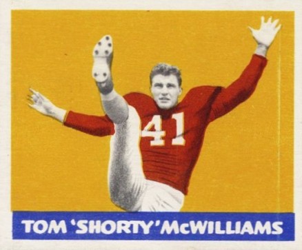 1948 Leaf Tom 'Shorty' McWilliams #31 Football Card
