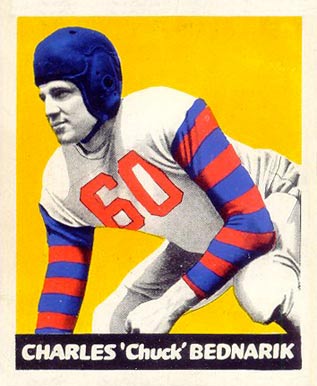 1948 Leaf Charles 'Chuck' Bednarick #54 Football Card