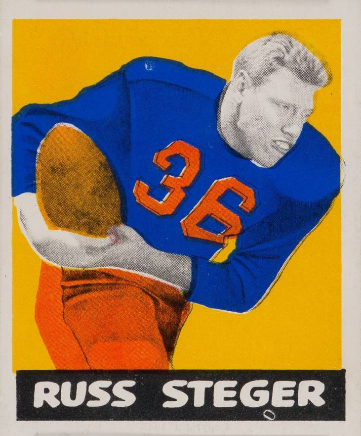 1948 Leaf Russ Steger #74 Football Card