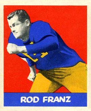 1948 Leaf Rod Franz #79 Football Card