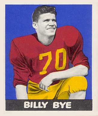 1948 Leaf Billy Bye #81 Football Card