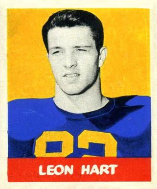 1948 hart leon leaf card football