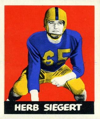 1948 Leaf Herb Siegert #88 Football Card