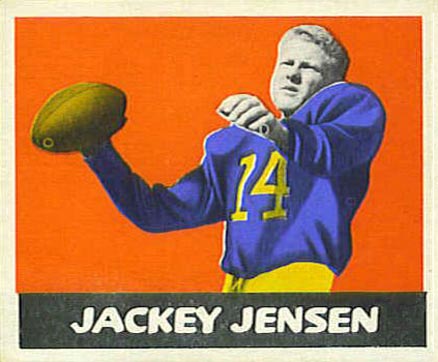 1948 Leaf Jackiy Jensen #73 Football Card