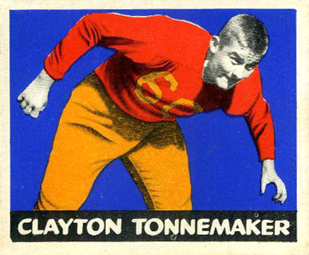 1948 Leaf Clayton Tonnemaker #76 Football Card
