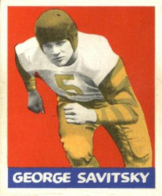 1948 Leaf George Savitsky #77 Football Card