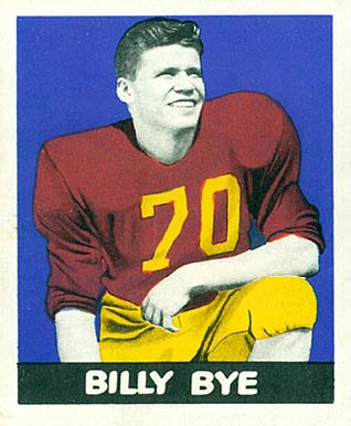 1948 Leaf Billy Bye #81 Football Card